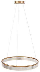 Модерен висящa лампa месинг 78cm вкл. LED 3-степенно димиране - Anello Chandelier