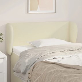 3116944 vidaXL Горна табла с уши, кремава, 93x23x78/88 см, изкуствена кожа