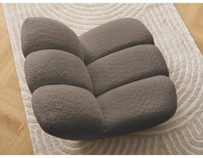 Кафяво-сиво кресло от прежда с примки от букле Janissaire – Bobochic Paris