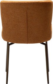 Кафяв тапициран трапезен стол Glam – DAN-FORM Denmark