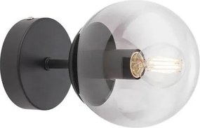 Redo 01-2175 - Стенно осветително тяло SEMIA 1xE14/28W/230V черно/опушено