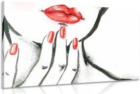 Картина на платно – Акварелен портрет на жена