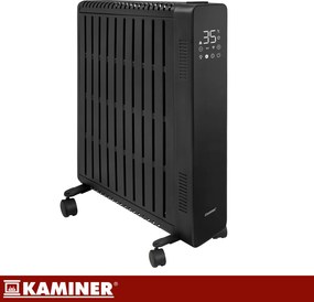 Маслен радиатор Kaminer Arvell - електрически отоплител, черен