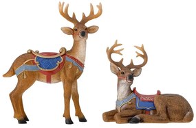 Свещници в комплект от 2 бр. от полирезин Glory – Bloomingville