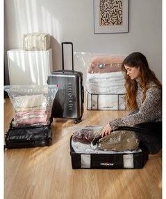 Черна кутия за съхранение под леглото XXL Black Edition 3D, 145 л - Compactor