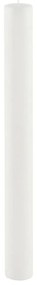 Бяла дълга свещ Ego Dekor Цилиндър , време на горене 42 h Pure - Ego Dekor