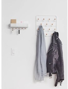 Бяла метална закачалка за врата 36 cm Estique - Umbra