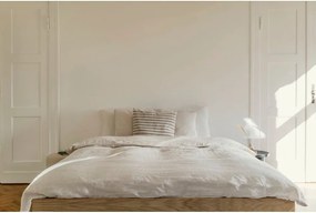 Двойно легло 200x200 cm ПДЧ от декор от дъб без табла с включена подматрачна рамка в естествен цвят Streiko – noo.ma