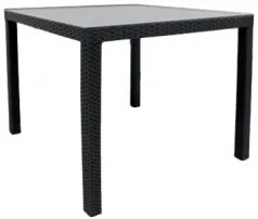 Маса PVC ратан 90 x 90 x 75см(B 1016 B)черна