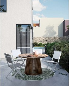 Кръгла градинска маса за хранене от масивна акация ø 120 cm Rodano – Bizzotto