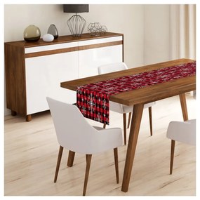 Комплект от 4 коледни калъфки за възглавници и покривка за маса "Снежинка - Minimalist Cushion Covers