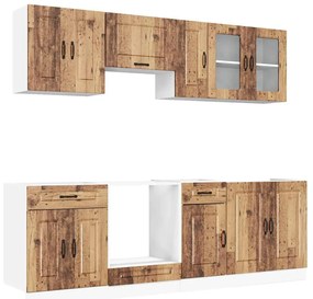 3314829 vidaXL Комплект кухненски шкафове от 8 части Kalmar, инженерно дърво