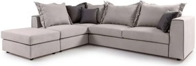 Ъглов диван Broadway-Екрю-Ляв