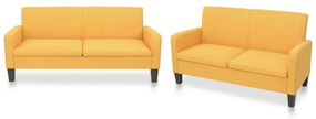 Sonata Комплект дивани, 2 части, текстил, жълт