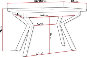 Разтегателна маса Ikonic II-Leuko-Mauro