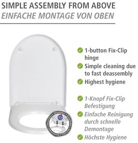 Тоалетна седалка с автоматично затваряне Sindia - Wenko