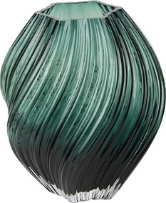 Тъмнозелена стъклена ръчна изработка ваза (височина 23 cm) – House Nordic