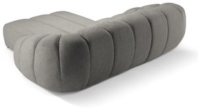 Светлосив ъглов диван (десен ъгъл) Diana – Micadoni