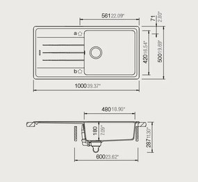 Мивка Schock Element Cristalite 31100-Gkri