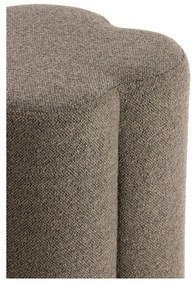 Кафява табуретка от плат букле Nalani – Light &amp; Living