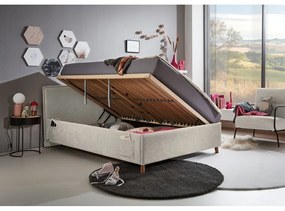 Бежово детско легло с място за съхранение 90x200 cm Fun – Meise Möbel