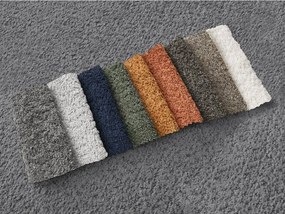 Сив ъглов диван от прежда с примки от букле (ляв ъгъл) Azra – Bobochic Paris