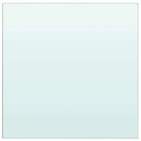 243804 vidaXL Плоча за рафт, прозрачно стъкло, 20 x 20 см