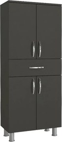 Montana melamine multipurpose cabinet in anthracite color 59,4x31,5x140см.