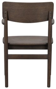 Тъмнокафяв трапезен стол от масивен дъб Maidstone – Rowico