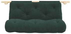 Тъмнозелен разтегателен диван от рипсено кадифе 135 cm Hooked – Karup Design