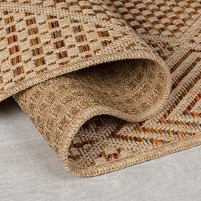 Външен килим в естествен цвят 160x230 cm Nora Diamond – Flair Rugs