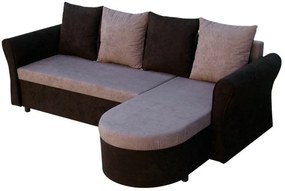 Ъгъл диван Dimus-Black - Gray