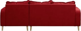 Червен ъглов диван (десен ъгъл) Beata - Ropez