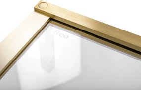 Душ кабинни врати Rea Hugo 80 Gold Brush + профил