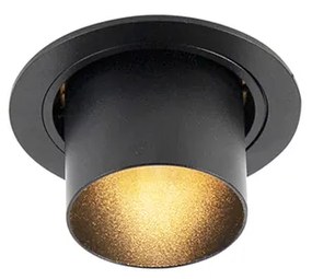 Интелигентен вграден прожектор черен, накланящ се, вкл. WiFi GU10 - Installa