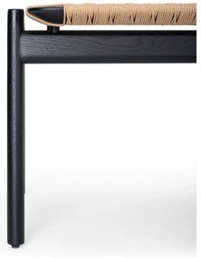 Пейка черен и естествен цвят Klupa – Gazzda