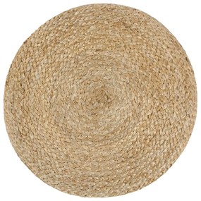 248077 vidaXL Ръчно изработен пуф, сив, 40x45 см, юта