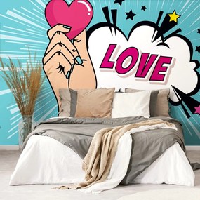 Самозалепващ тапет – С поп арт дизайн – LOVE