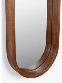 Стенно огледало от масивно дърво 24x120 cm Nyko – White Label