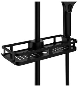 Матово черен самоносещ пластмасов рафт за баня Libertà - Wenko