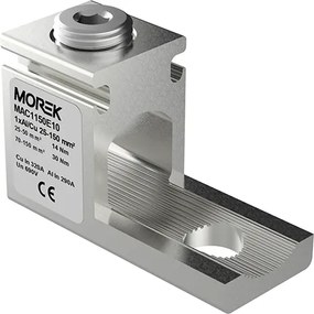 MOREK Неизолиран конектор към устройство OT150 1xAl/Cu 16-150 mm² h39mm 320A 690V  - MAC1150E10