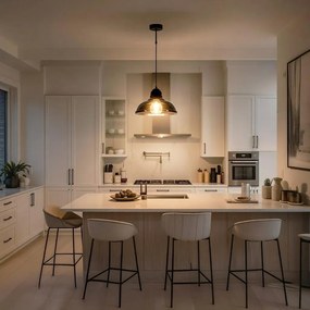 Пендел 2502-PVD-FU, черен/сив, 1xE27