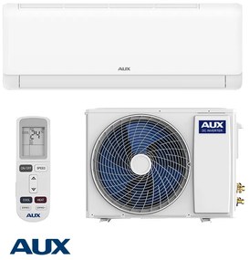 Инверторен климатик AUX New-Q ASW-H12C5B4/QCR3DI-C0, 12000 BTU, 25 м2, A++, R-32, Бял