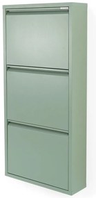 Сиво-зелена метална накланяща се стойка за обувки 50x103x15 cm Billy – Spinder Design