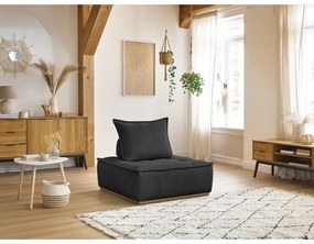 Тъмносиво шенилово кресло Elisa – Bobochic Paris