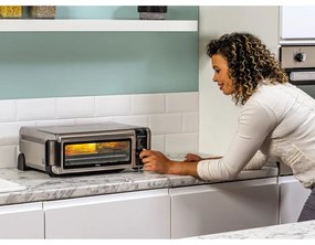 Мултифункционална фурна 8в1 Ninja SP101EU Foodi, 2400W, 10L, Air fry/Roast/Bake/Toast, Компактна, Инокс
