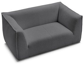 Тъмносив диван от прежда с примки от букле 170 cm Giorgia – Bobochic Paris