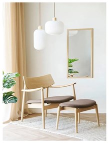 Кафяв фотьойл с табуретка Olvera – House Nordic