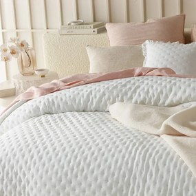 Бяла покривка за легло Molly с волан 170 x 210 cm