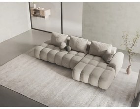 Бежов сгъваем/с място за съхранение ъглов диван (десен ъгъл) Linz – Cosmopolitan Design